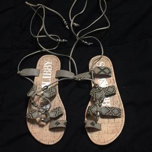 Sam & Libby lace up sandals EUC